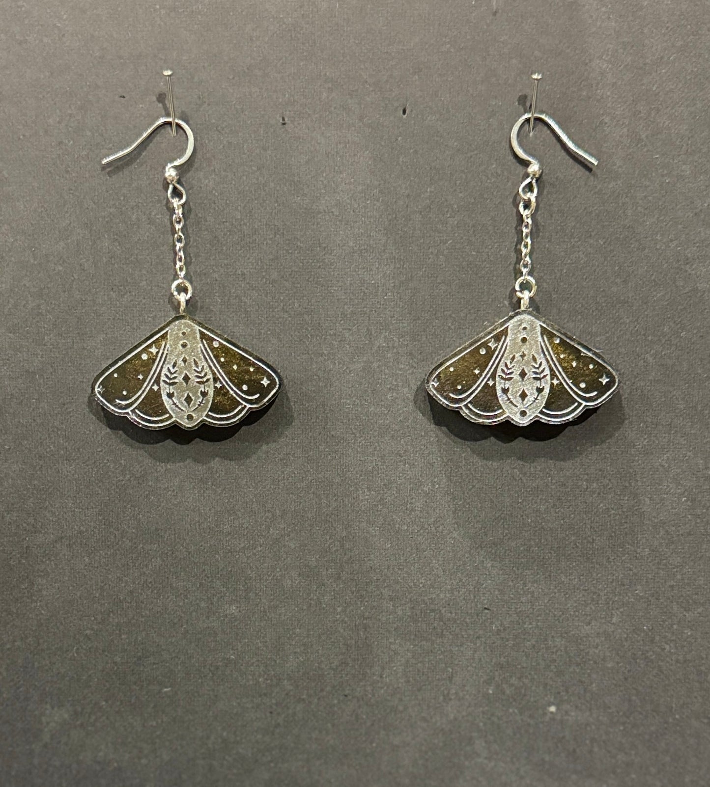 Ethereal Moths Resin Earrings image 3
