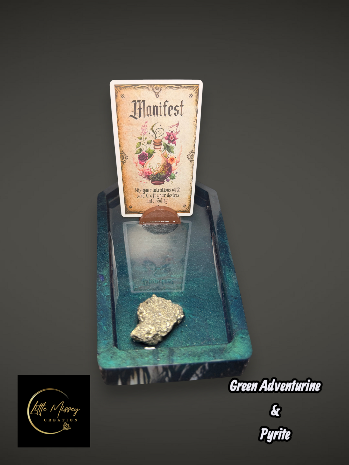 Coffin Shaped Crystal Tray