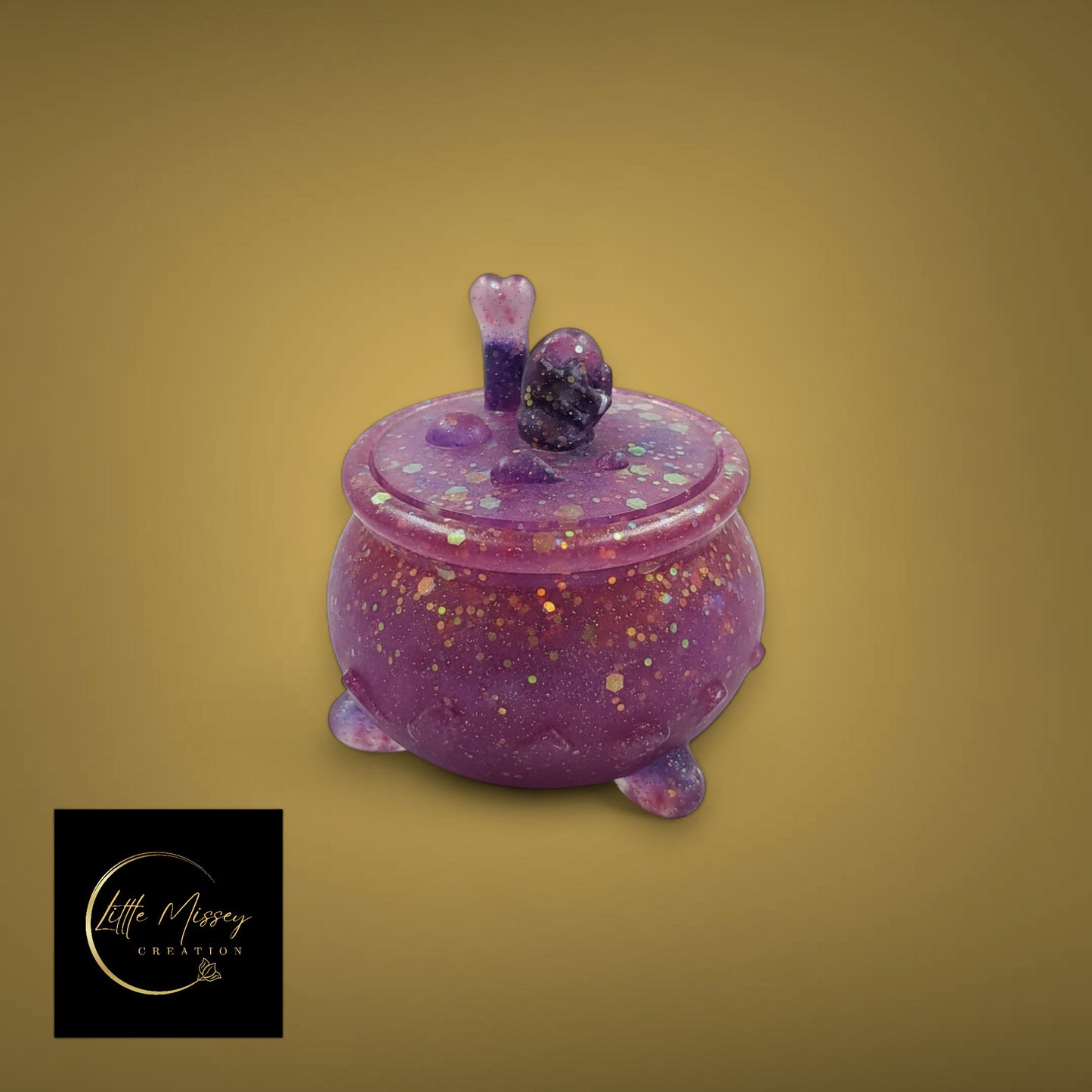 Mystic Cauldron Trinket Box / Chaudron Mystique Boite à Bijoux