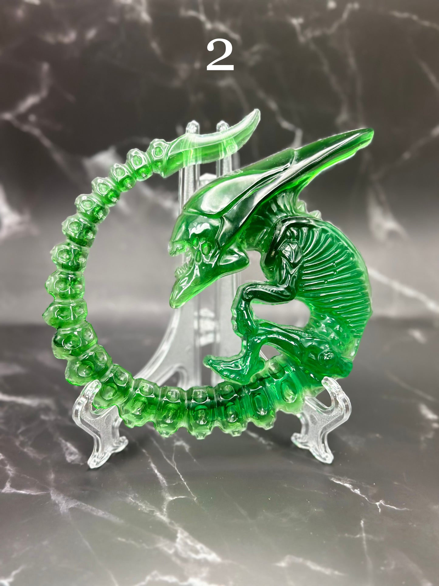 Shadowed Origins: Alien Xenomorph Resin Art image 1