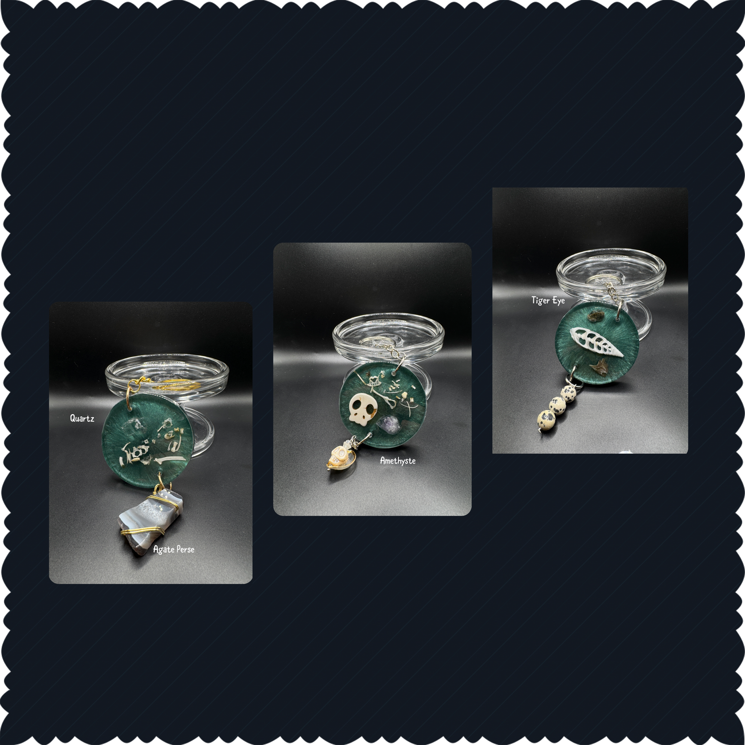 Keychain with crystal image 0