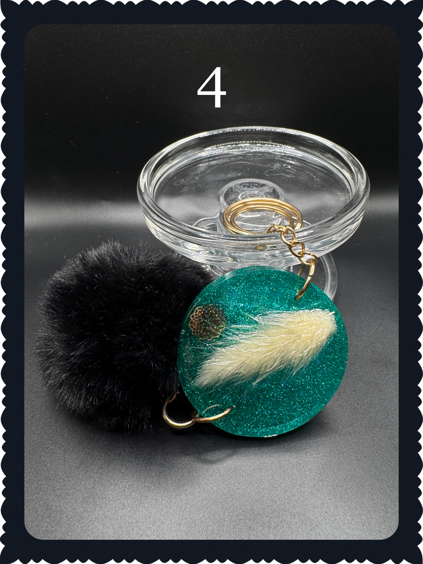 Beautiful keychains with pompom image 4