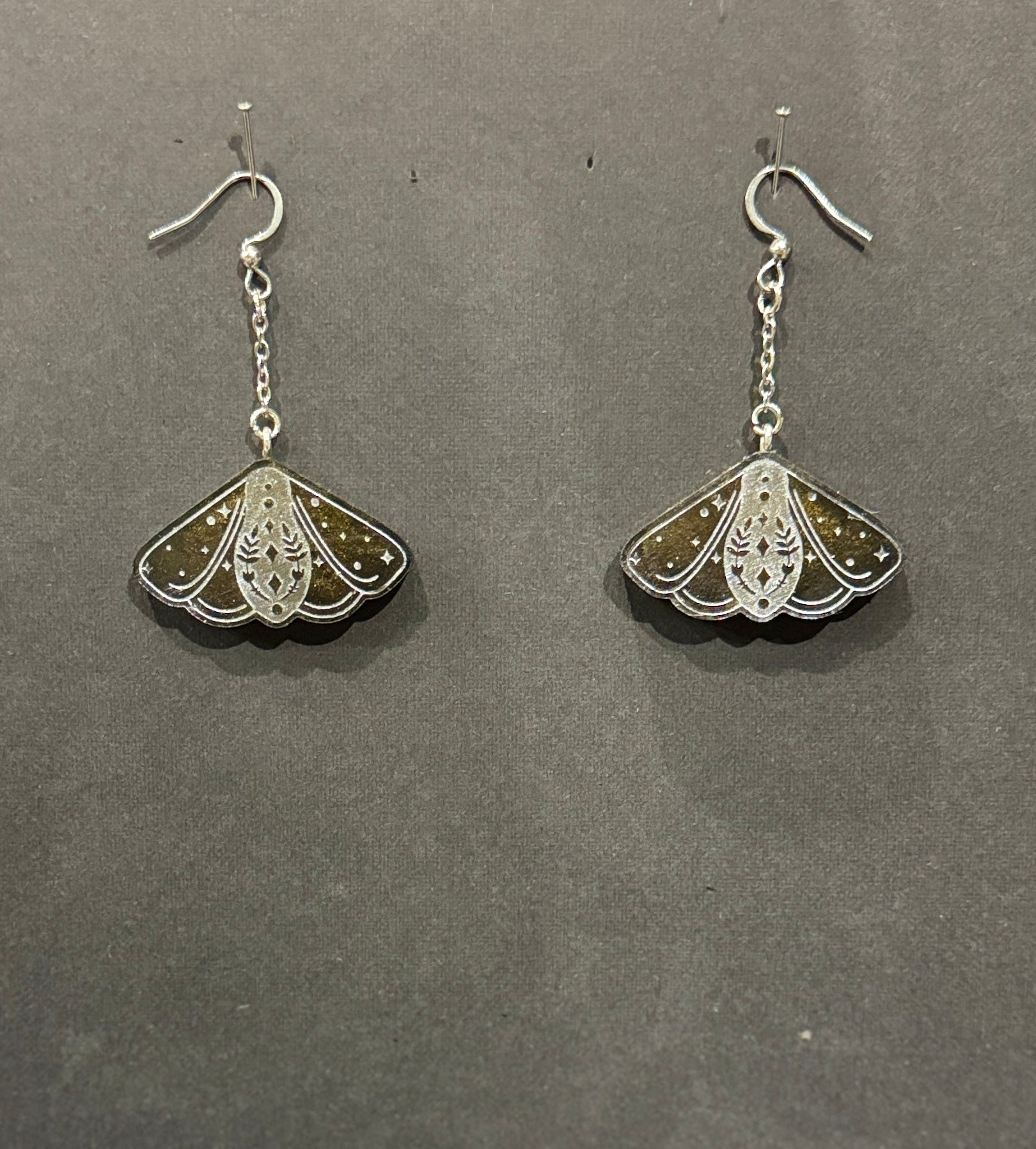 Ethereal Moths Resin Earrings image 3