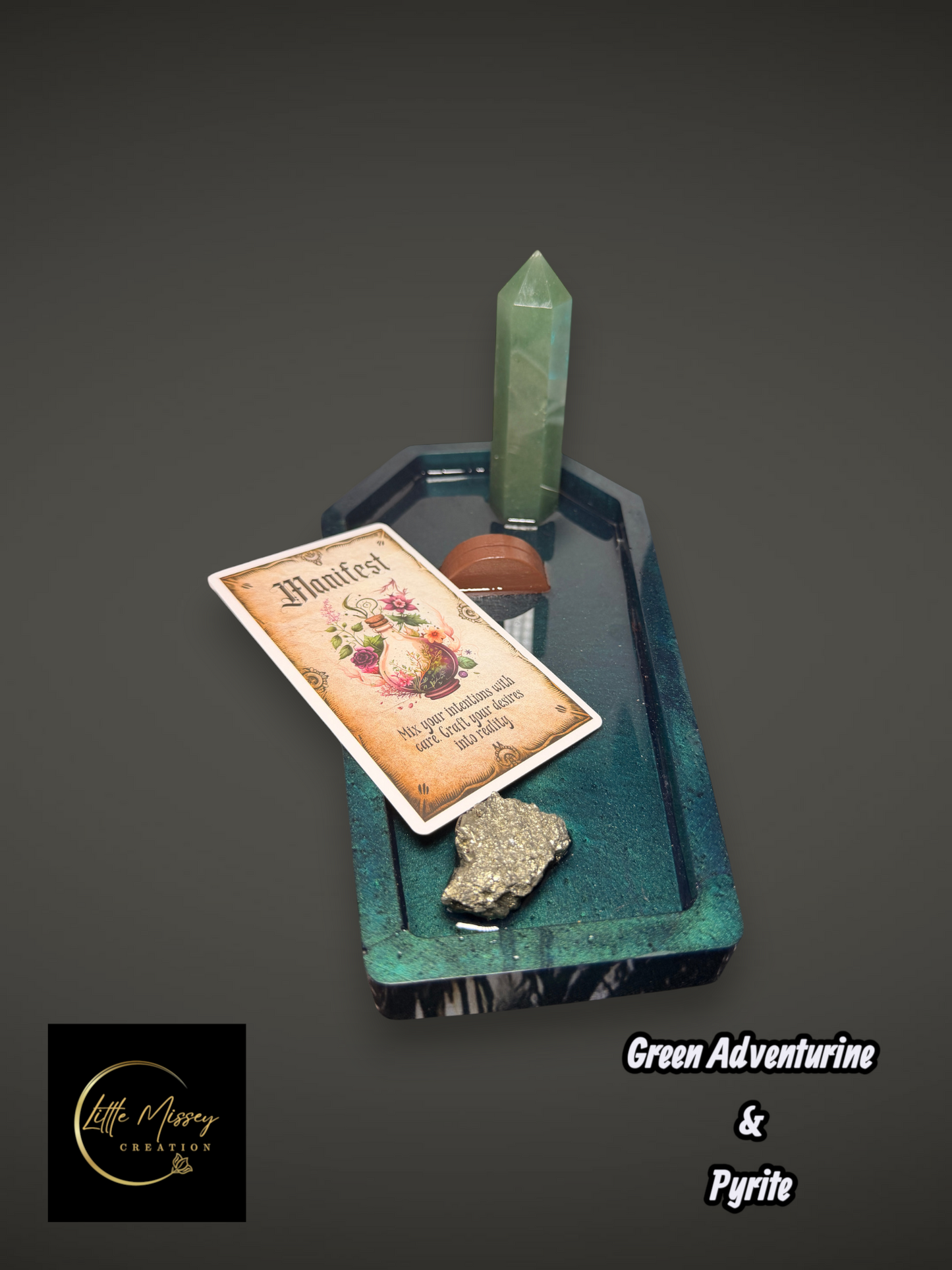Coffin Shaped Crystal Tray