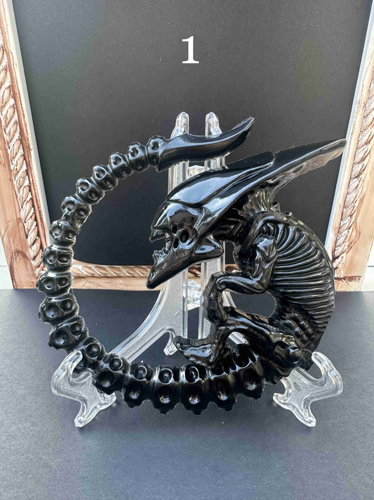 Shadowed Origins: Alien Xenomorph Resin Art  image 0