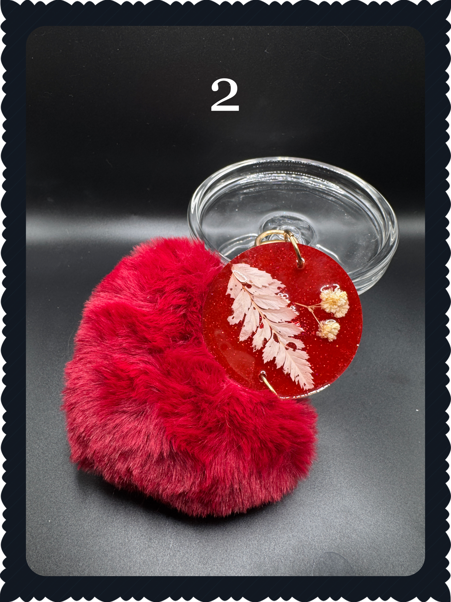 Beautiful keychains with pompom image 2