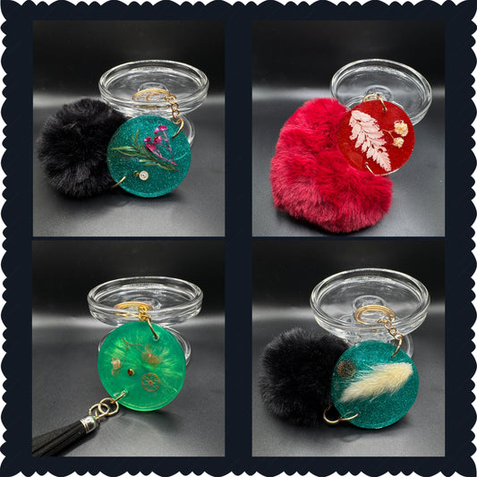 Beautiful keychains with pompom image 0